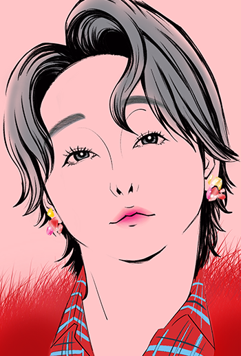 似顔絵 大森元貴